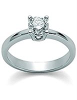 Anello Miluna Donna in Oro bianco Diamante 0.15 Ct LID1928-14 - LID1928-14